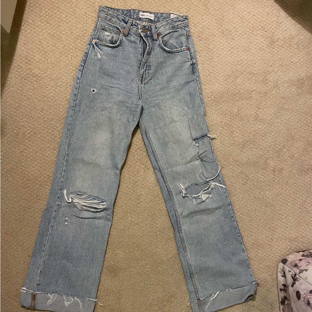 Zara wide leg jeans.